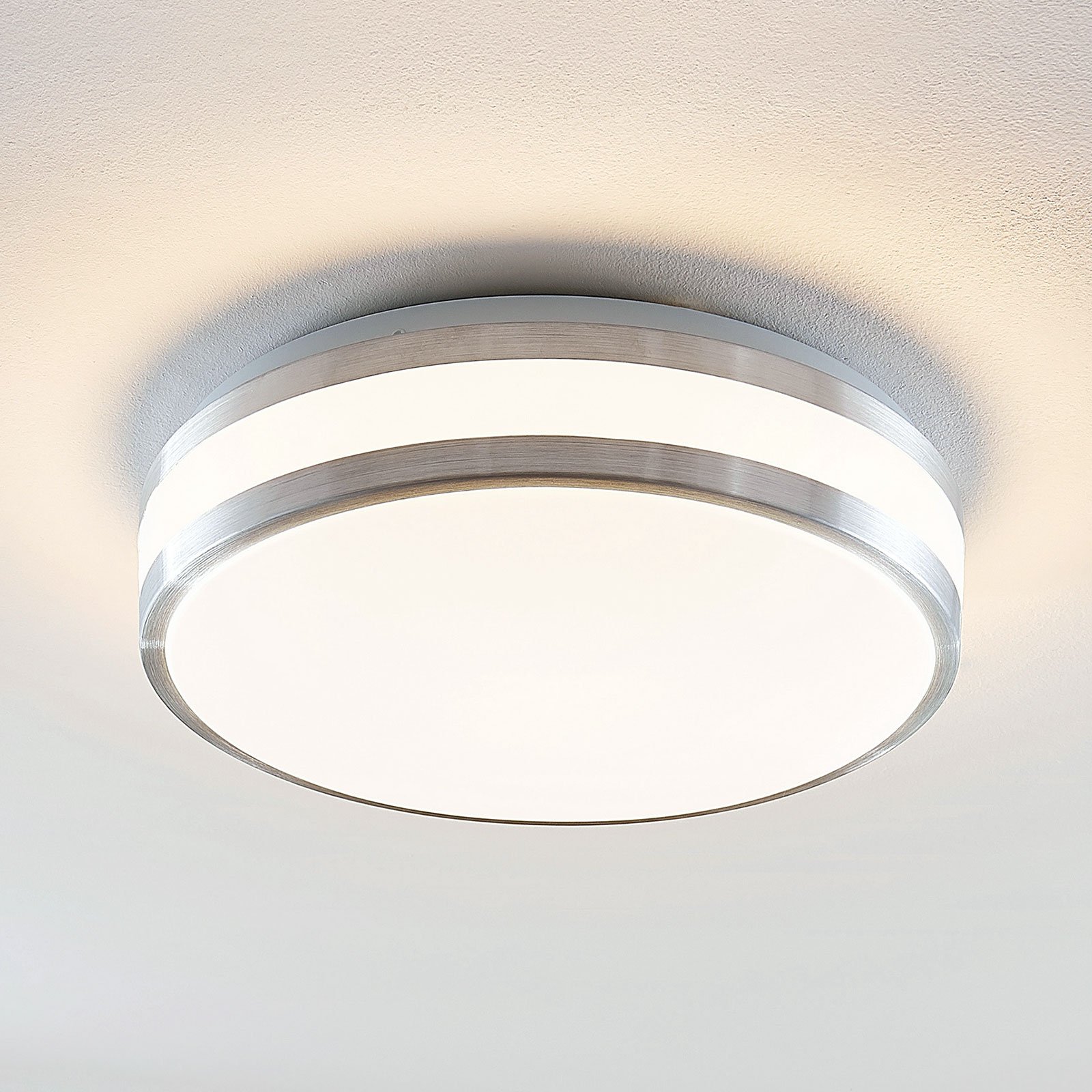 Lindby Nelia lámpara de techo LED, redonda 34,5 cm