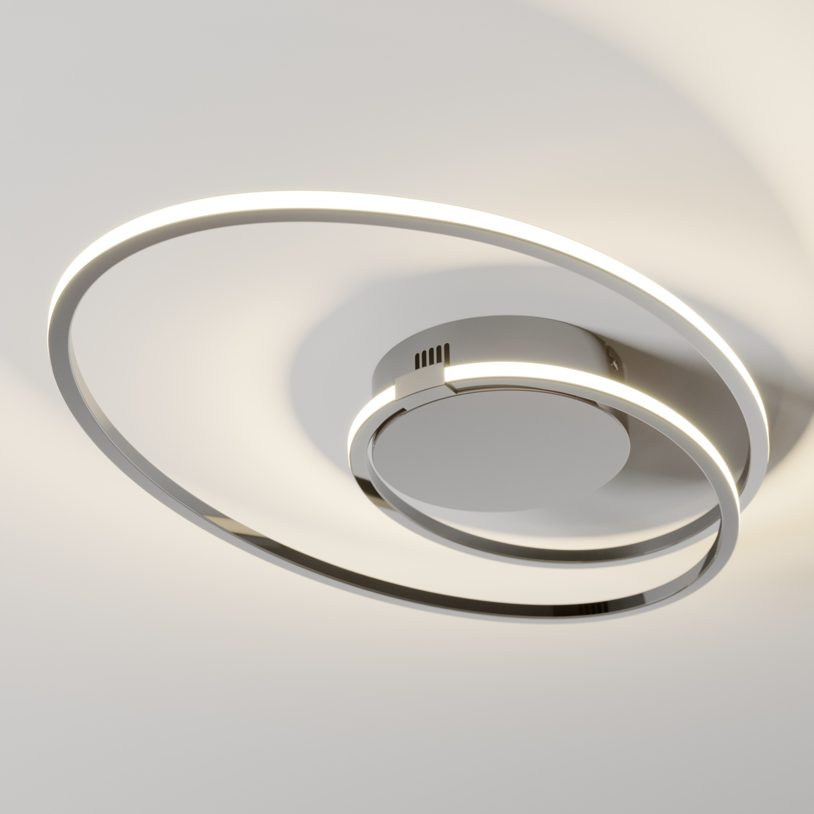 Lindby Xenias LED-Deckenleuchte, chrom