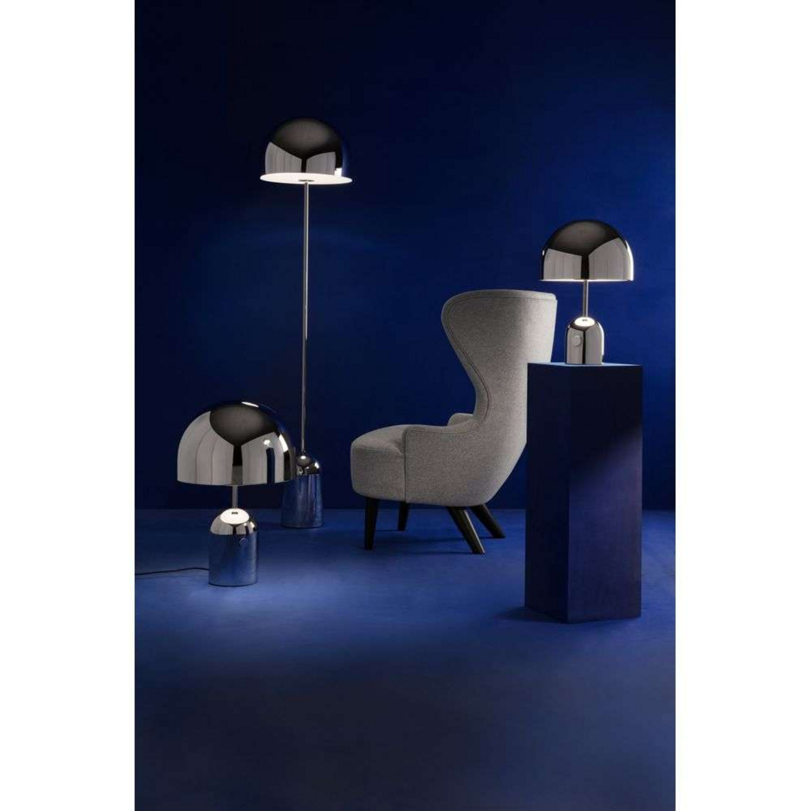 Bell Portable Lampă de Masă H28 Silver - Tom Dixon