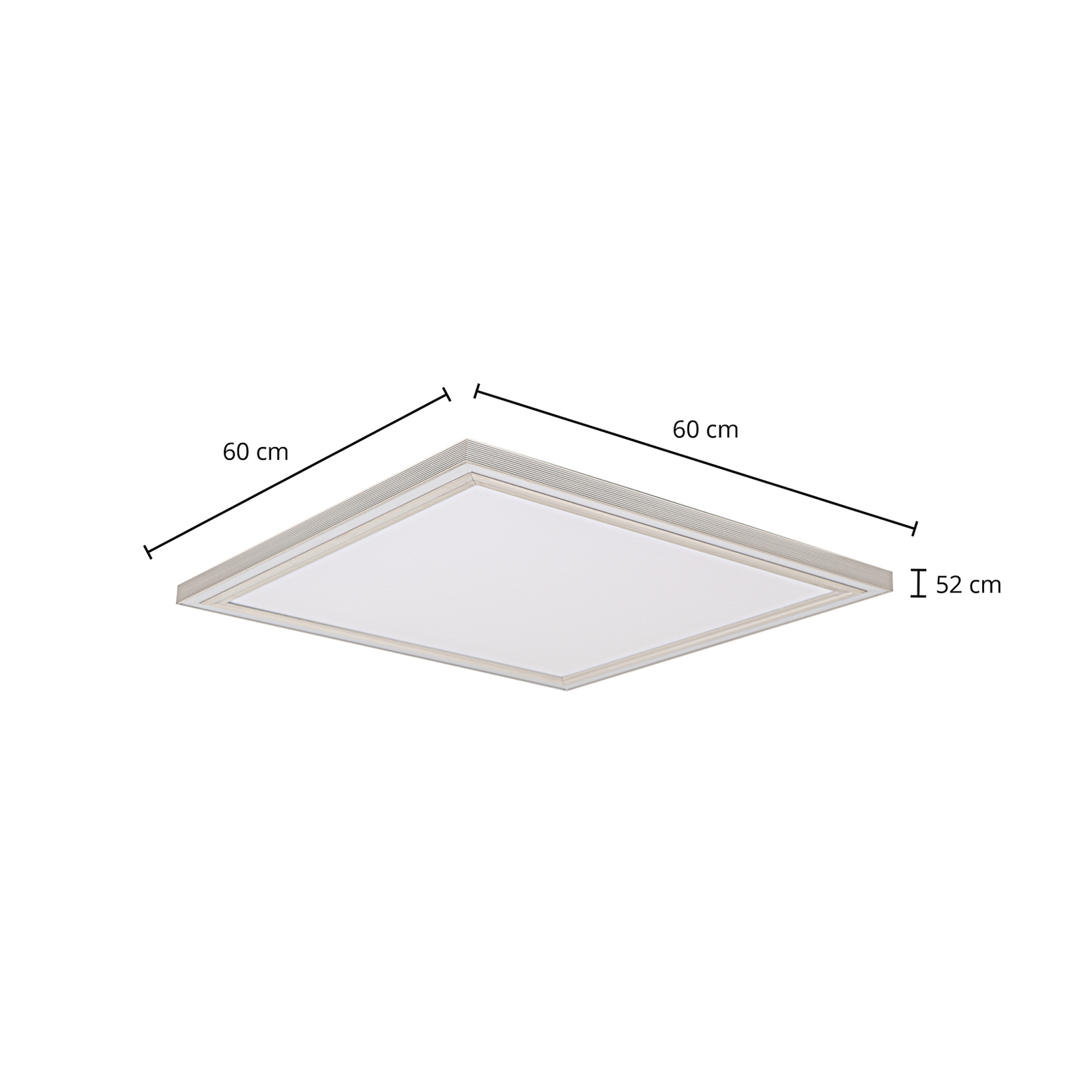 Lucande Melistro LED-Deckenlampe, RGB, eckig