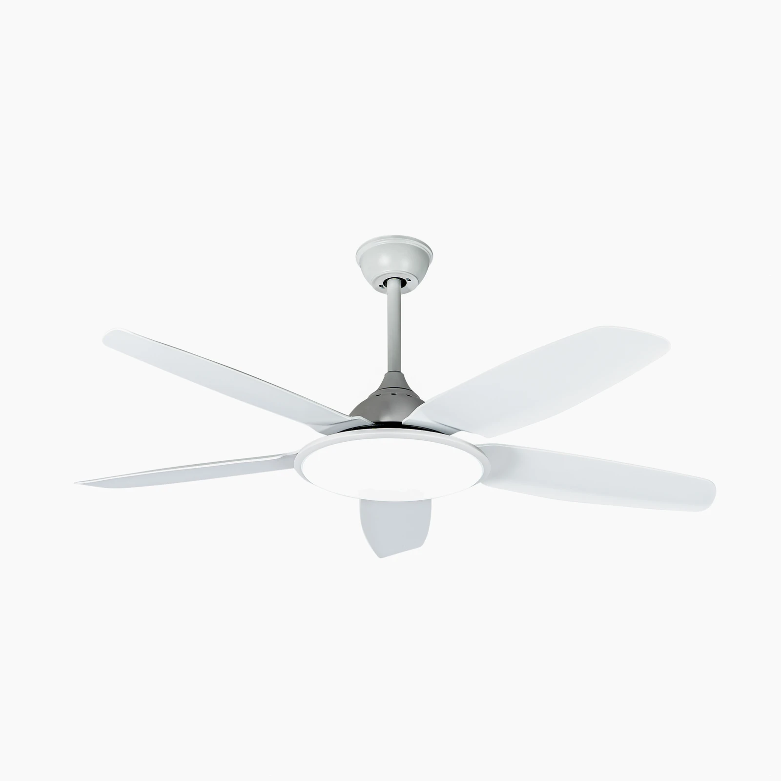 Lucande Divian LED mennyezeti ventilátor, fehér, DC, csendes, CCT
