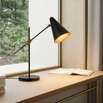 Tischleuchte Nelu, schwarz, Höhe 60 cm, Metall, justierbar