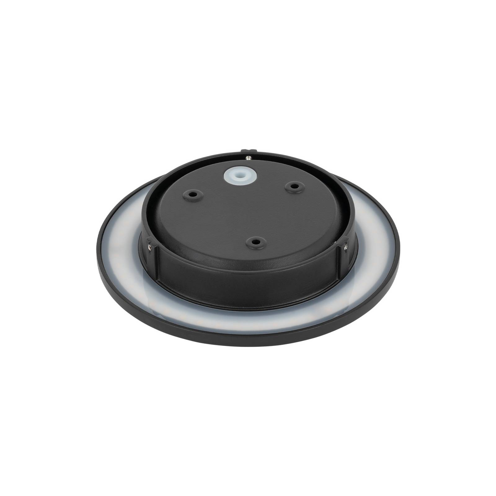 LED-Wandleuchte Aria M, schwarz, Aluminium, Ø 18 cm günstig online kaufen