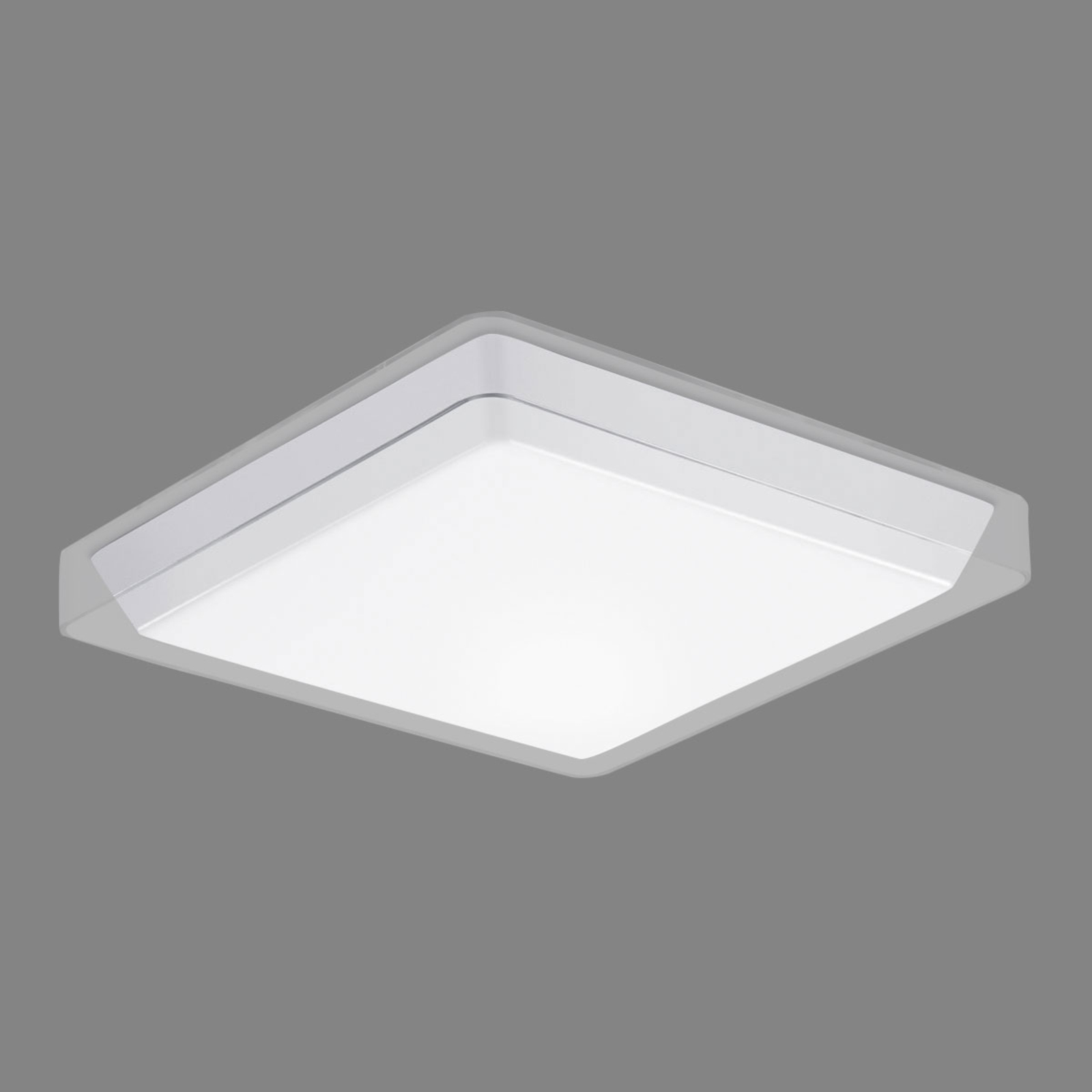 PERFORMANCE LIGHTING Warm white illuminating KL375 LED ceiling light, for Workroom / Office, plastic, 24 W, energy efficiency: A+, L: 37.5 cm, W: 37.5 cm, H: 6 cm