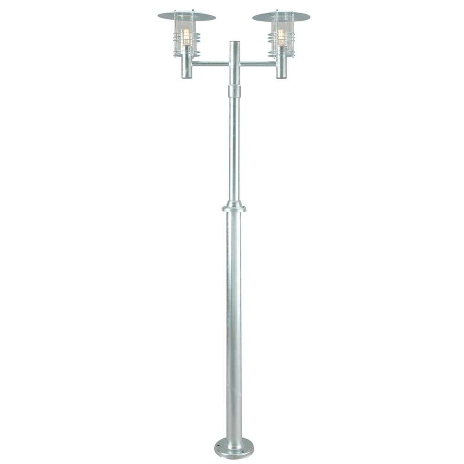 Stockholm 2 Park Lamp w/Anchoring Support Galvanised - Norlys