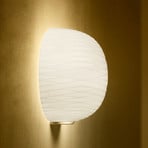 Foscarini Gem poolseinavalgusti klaasist, kuldne