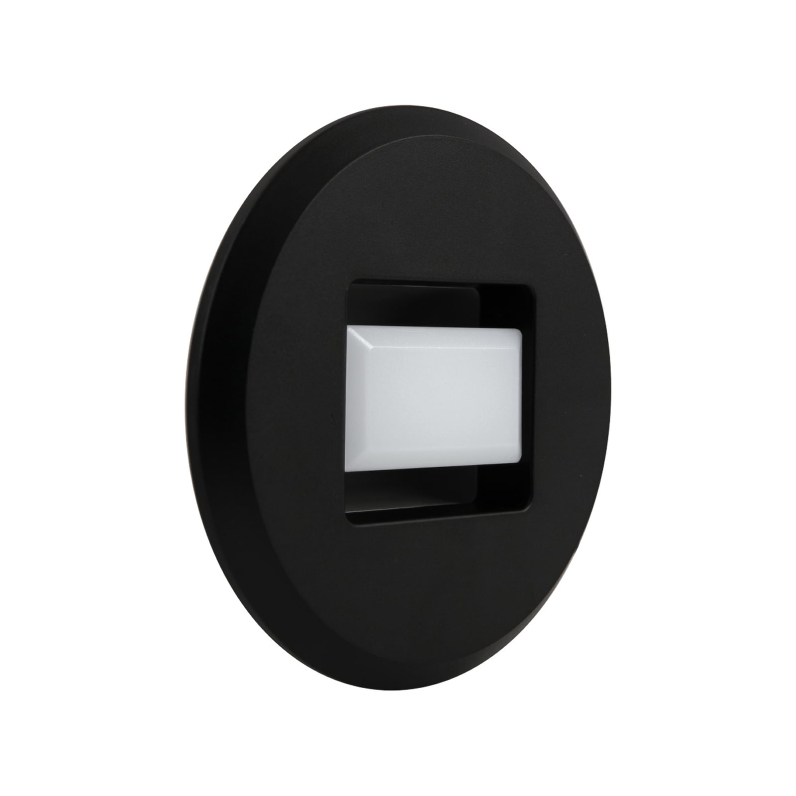 MEGAMAN Luci LED da incasso Tina, nera, Ø 9 cm, orientabile