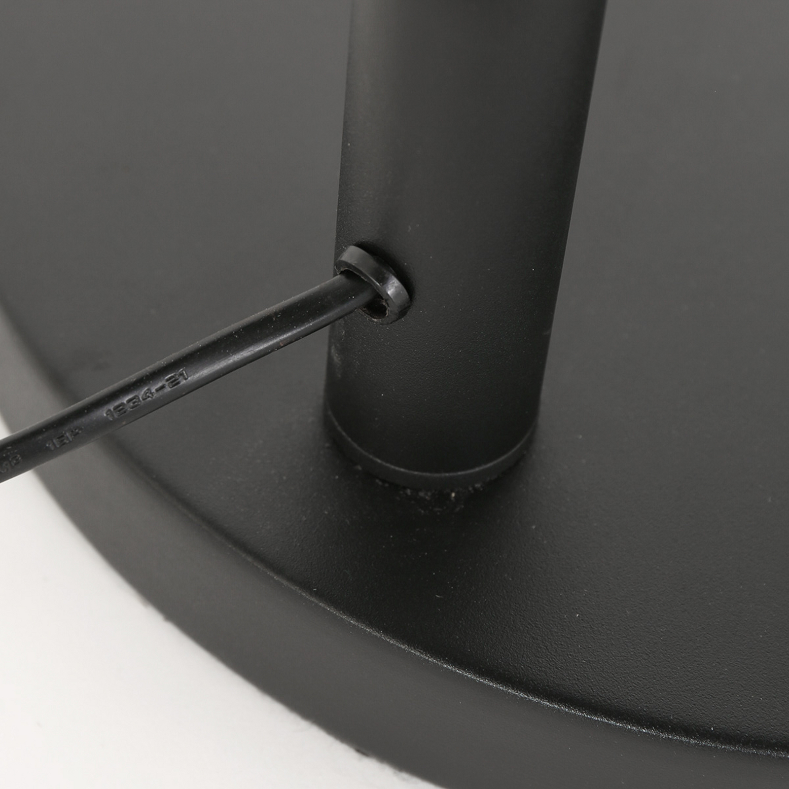 Nox Light álló lámpa, 3 izzós, fekete, barna kábel, E27