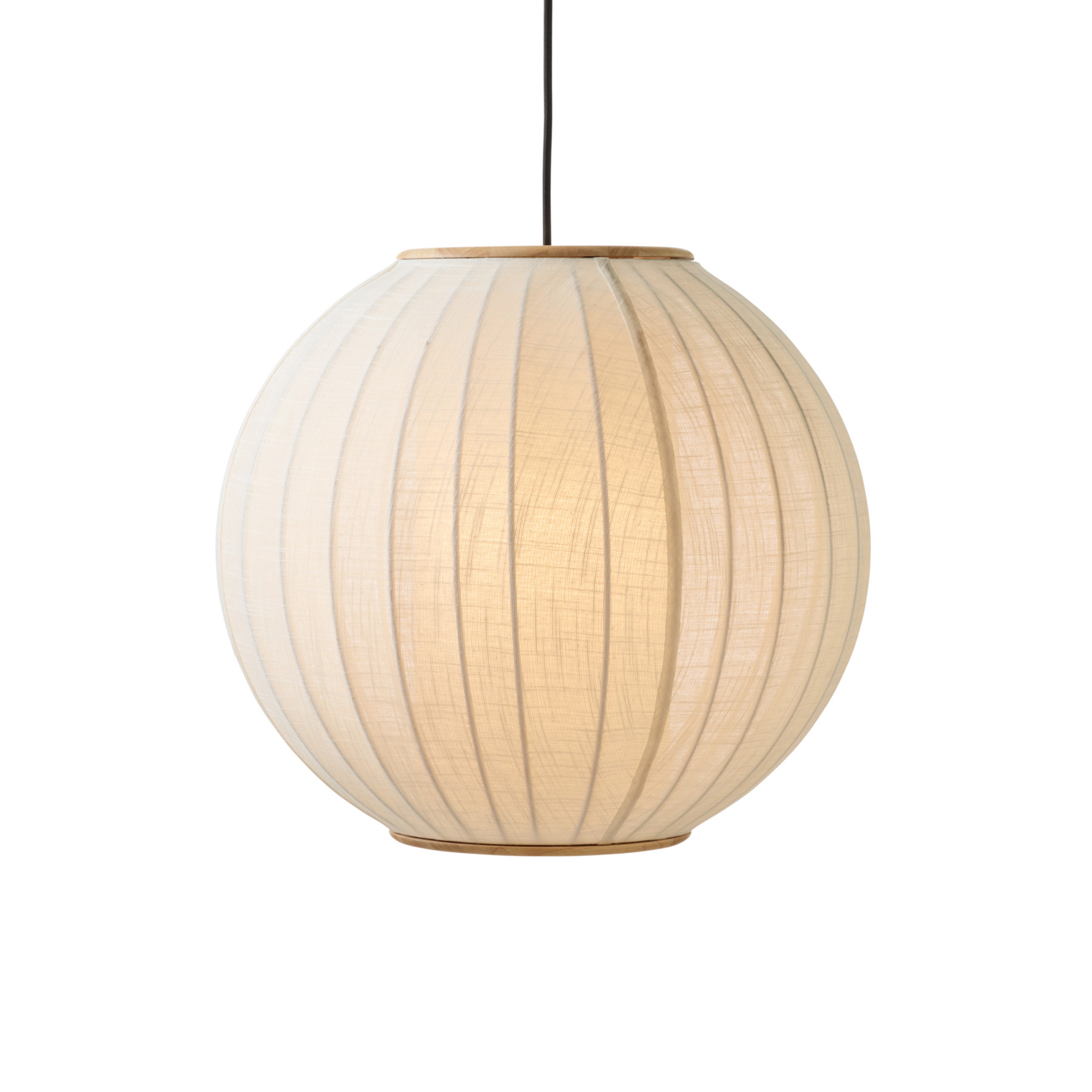 Lampa suspendată BALLOON, Ø 50 cm, crem, textil - Halo Design