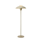 Candeeiro de pé STEPP, creme, altura 140 cm, metal - Halo Design