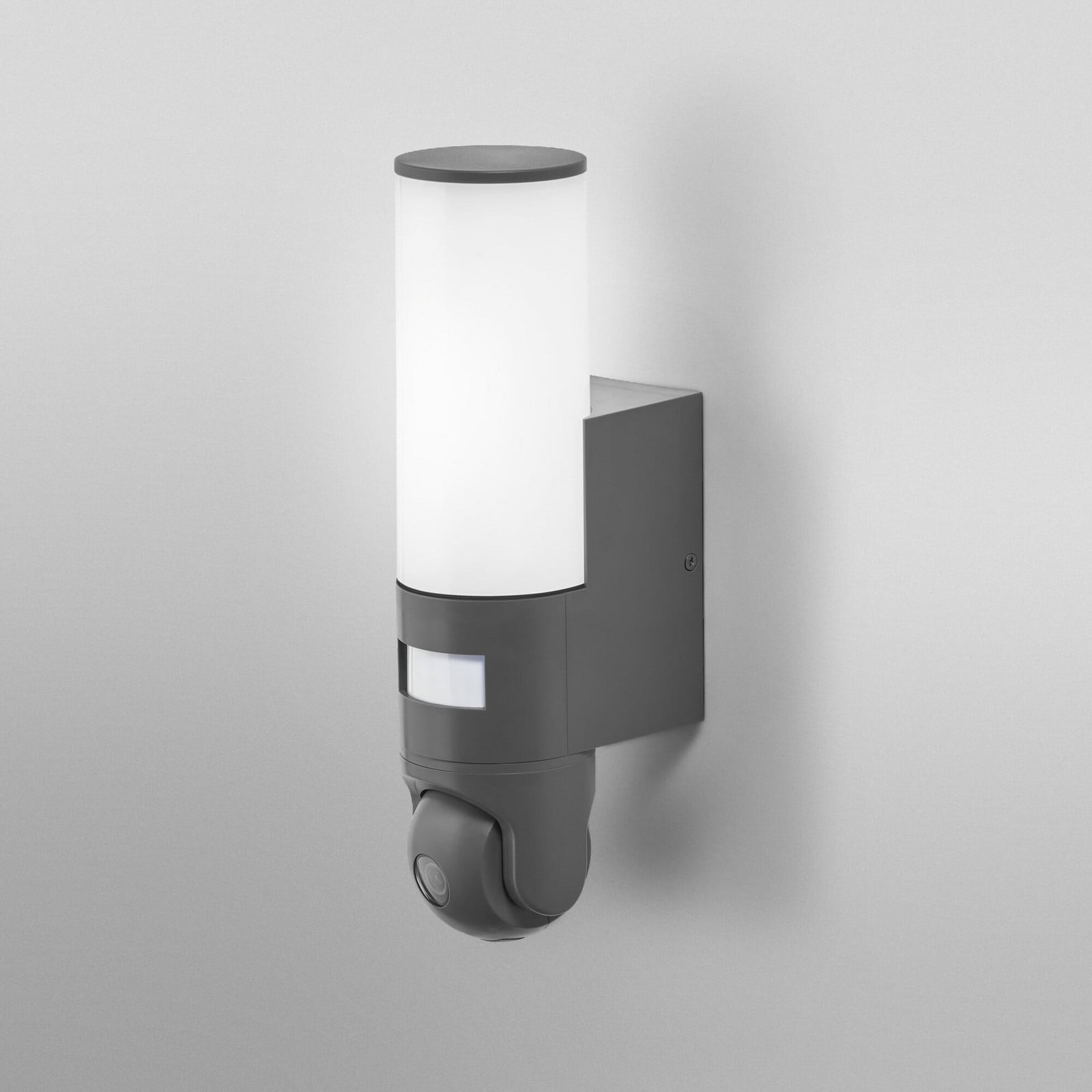 Cameră LED exterioară OSRAM SMART+ WiFi gri închis senzor IP44 - Modern - Plastic