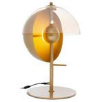 KARE Romy LED-Tischleuchte aus Stahl und Glas