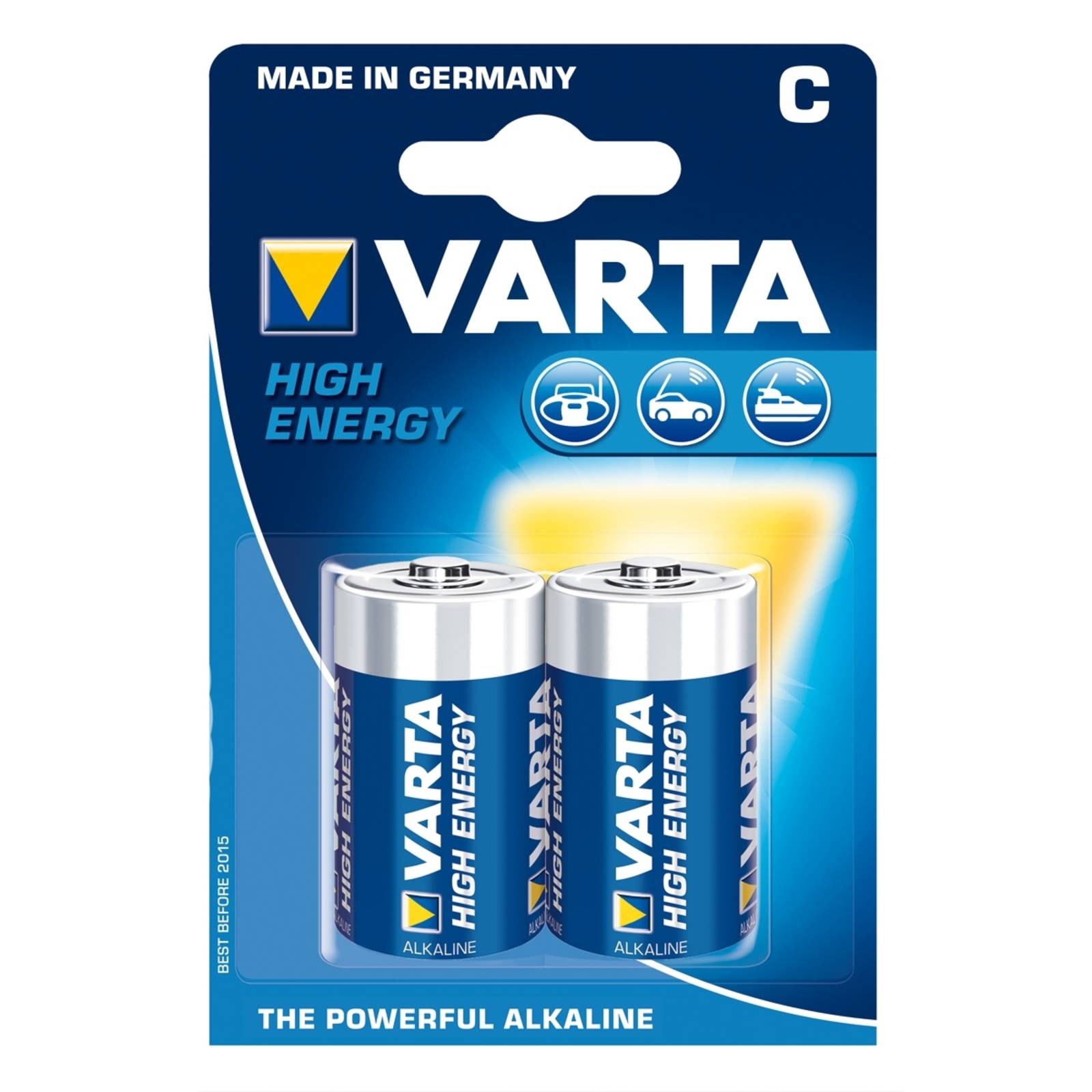 2 piles C VARTA High Energy Baby 4914