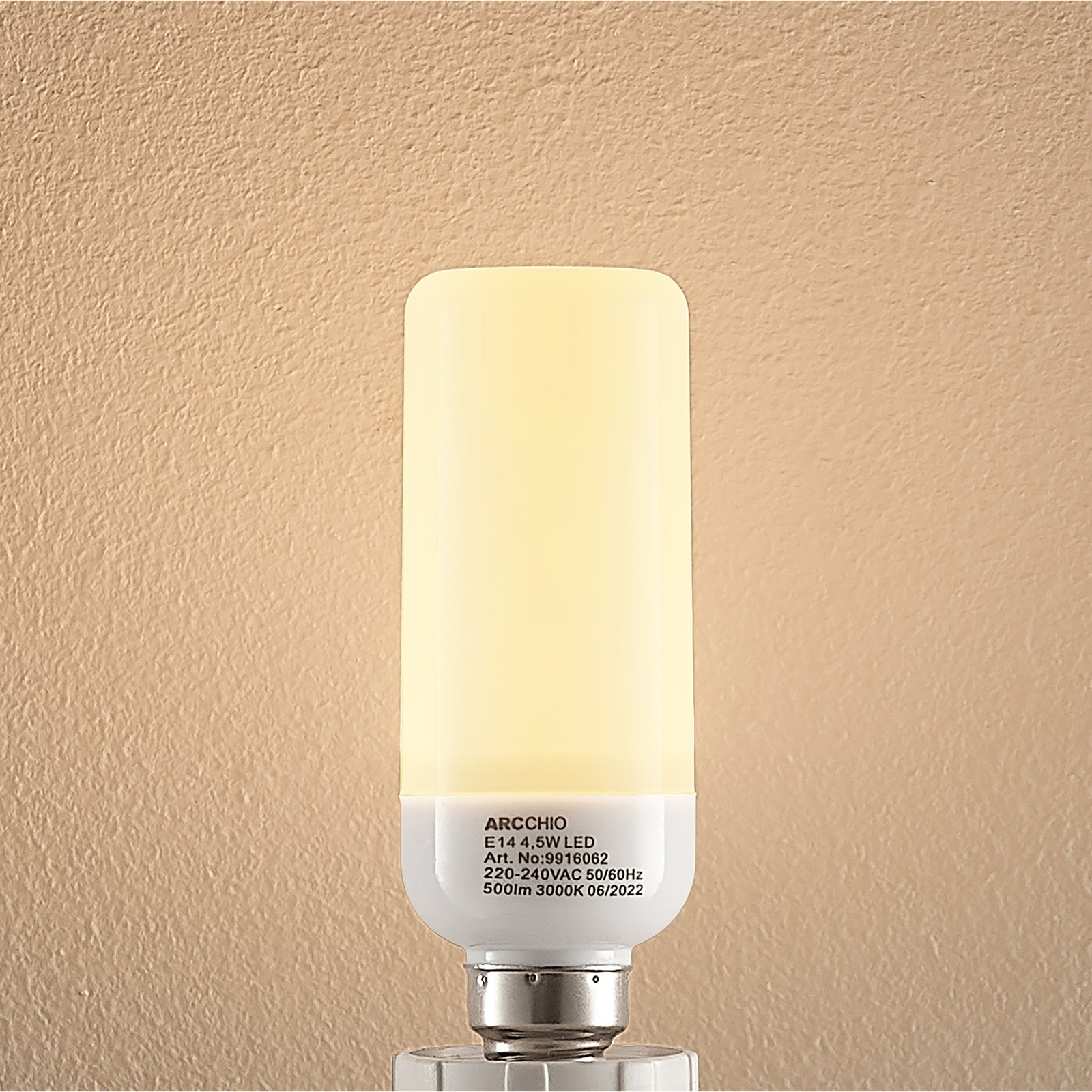 Arcchio LED trubková žárovka E14 4,5W 3 000K 3ks