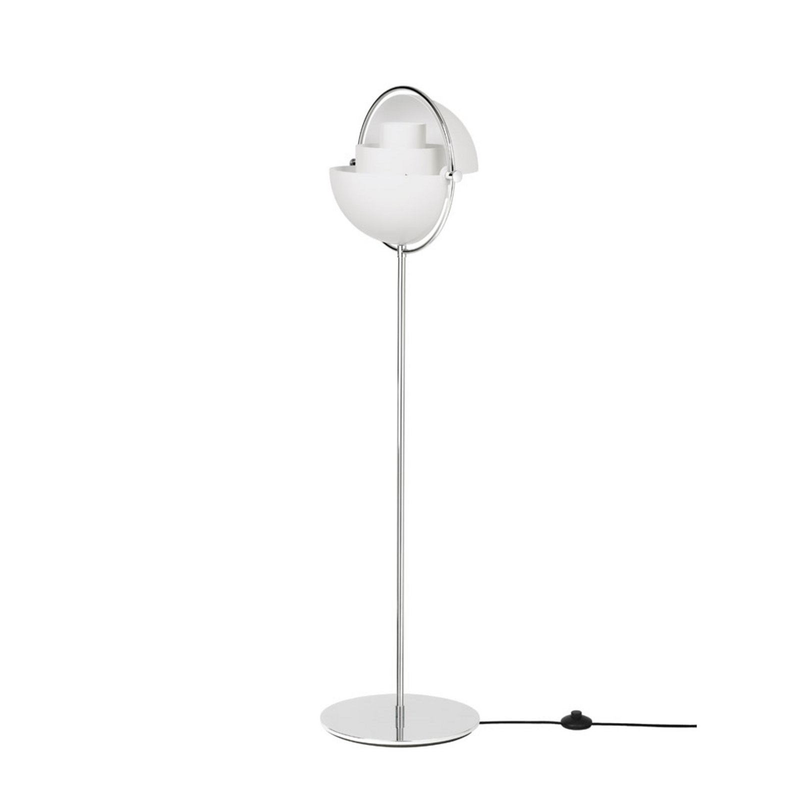 Multi-Lite Candeeiro de Pé Chrome/White - GUBI