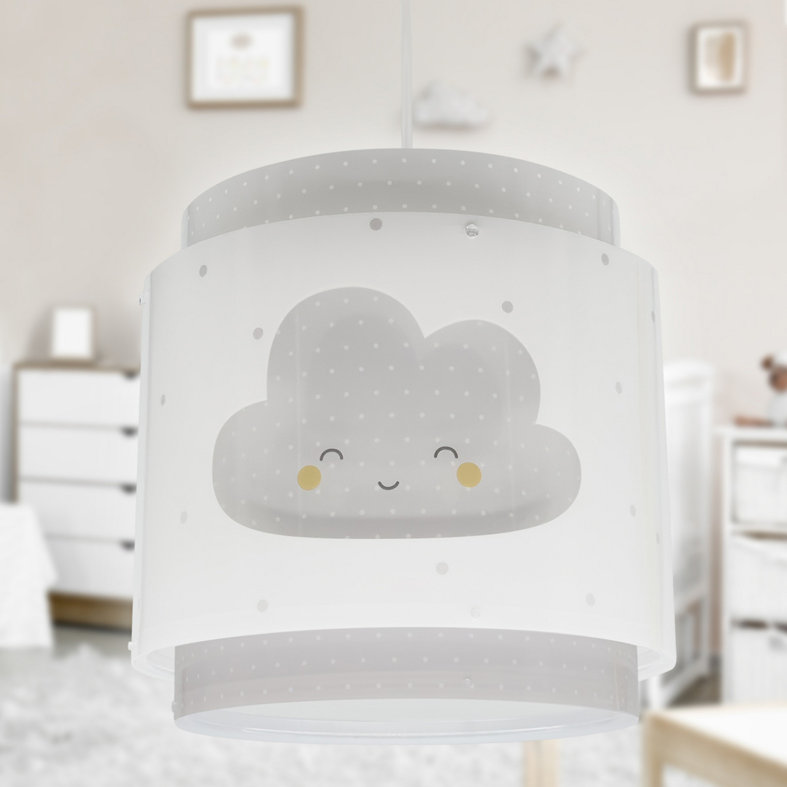 Dalber Baby Dreams lampă suspendată gri - Camera copiilor - gri alb - Plastic