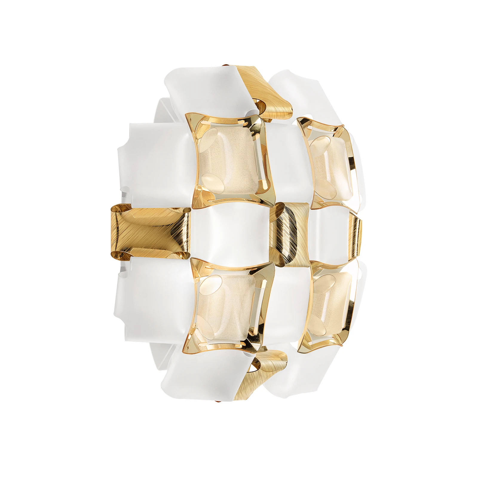 Slamp Mida applique, 32x32 cm, dorée/blanche