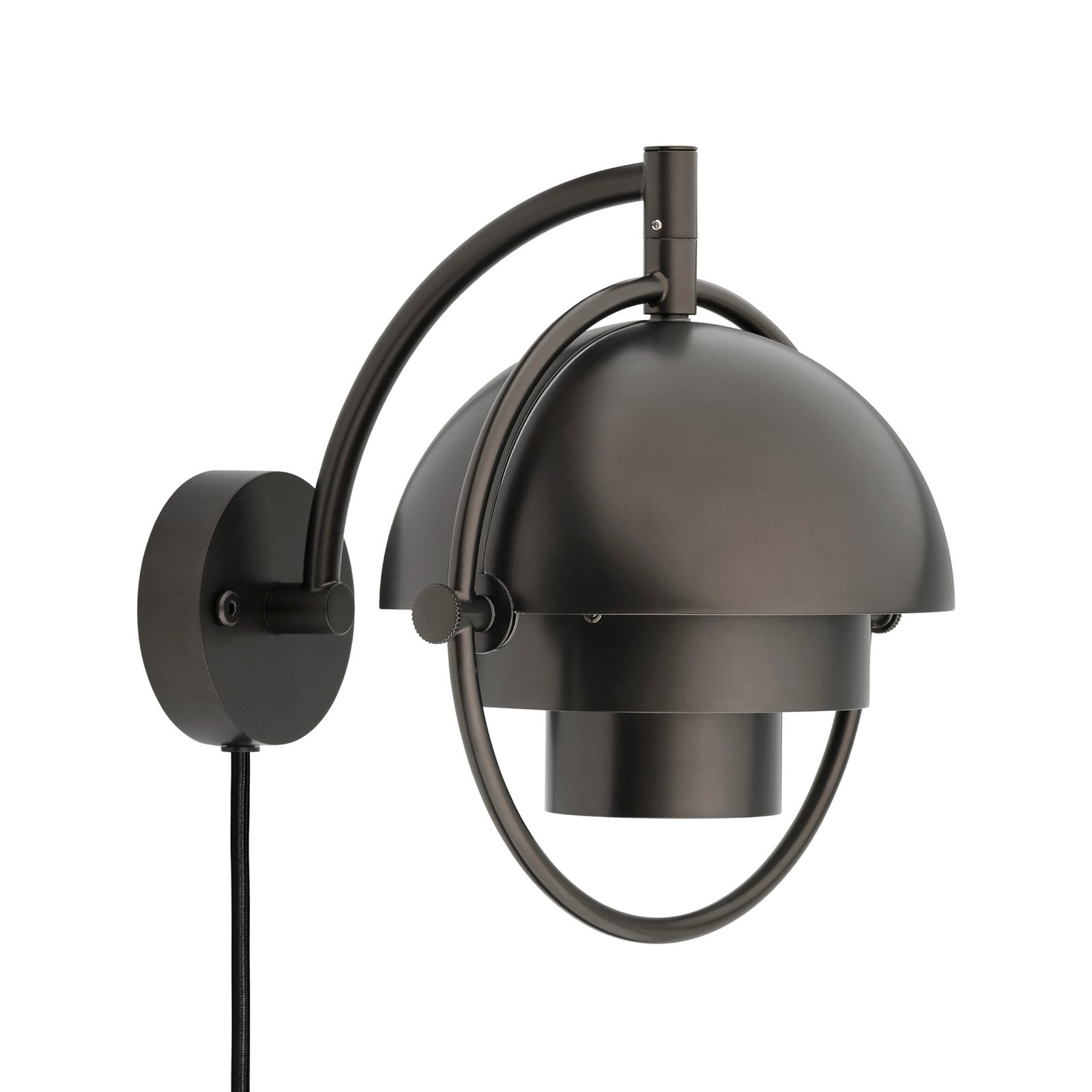 Multi-Line Wandleuchte schwarz-messingfarben Metall G9 - GUBI
