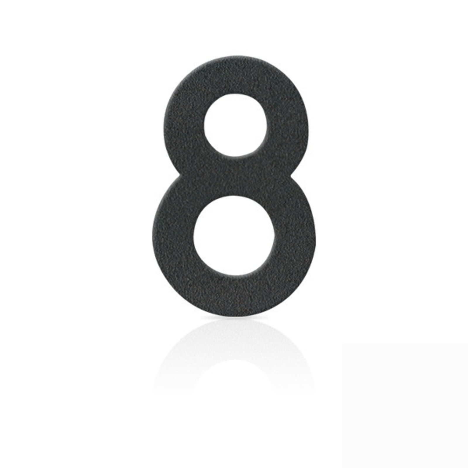Nerezová domovní čísla číslice 8, grafit šedý