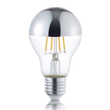 LED half mirror bulb E27 4 W, warm white