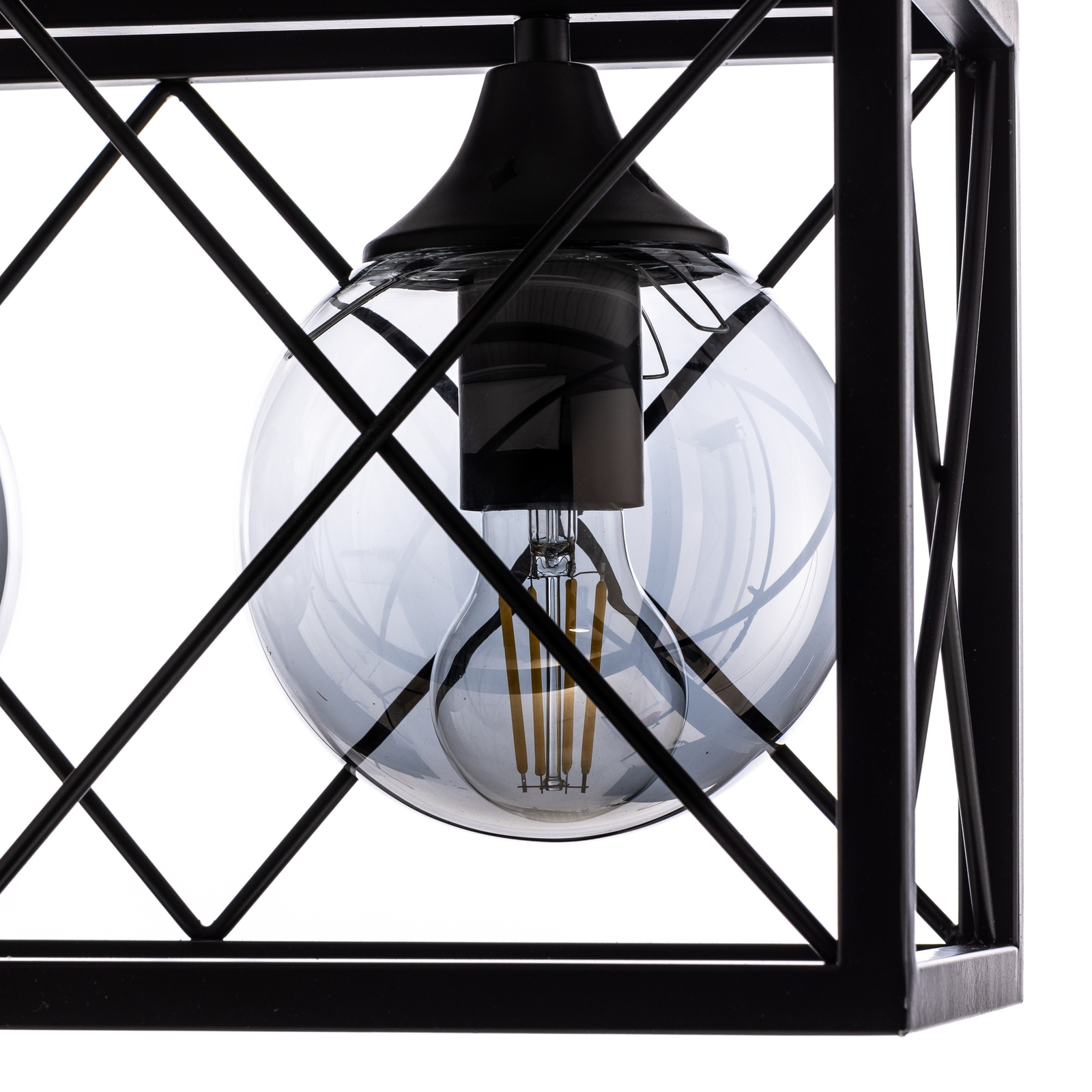 Lámpara colgante AV-1732-4Y-BSY negro, 4 luces
