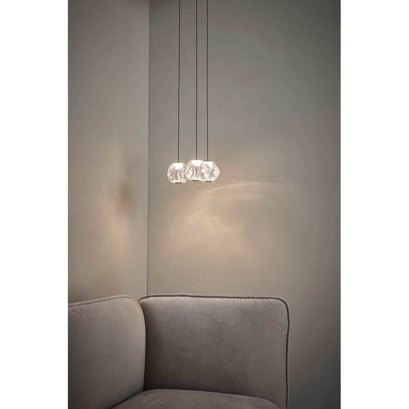 Ice Ball 3 Suspension Matt Black/Chrome - Loom Design