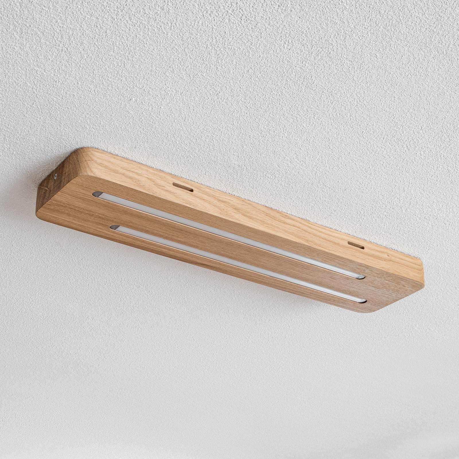 E-shop Neele – stropné LED svietidlo s dubovým drevom