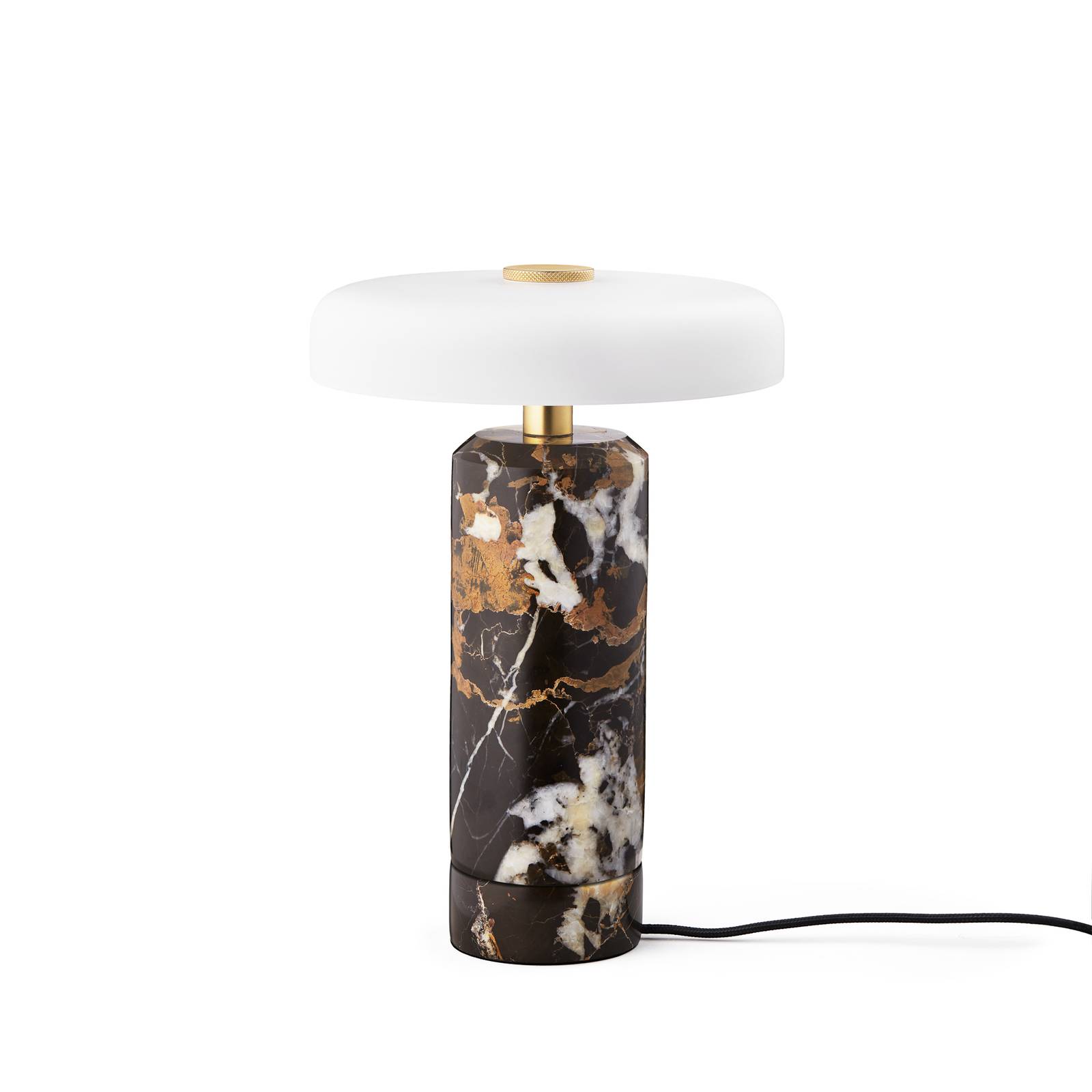 Image of DESIGN BY US Lampada da tavolo ricaricabile Trip LED, colorata/bianca, marmo, vetro,