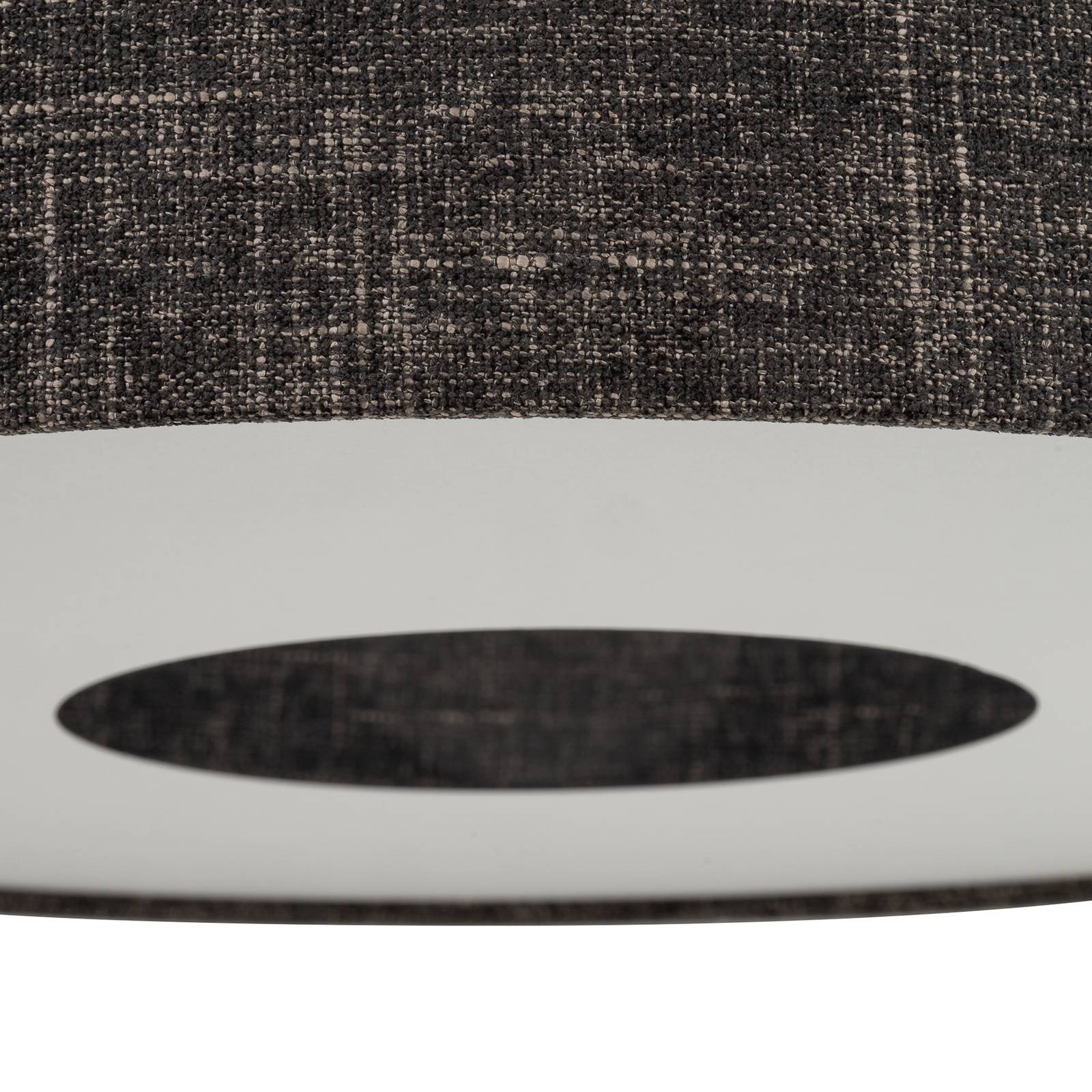 Deckenleuchte Amarela M, schwarz Melange, Textil, E27 günstig online kaufen