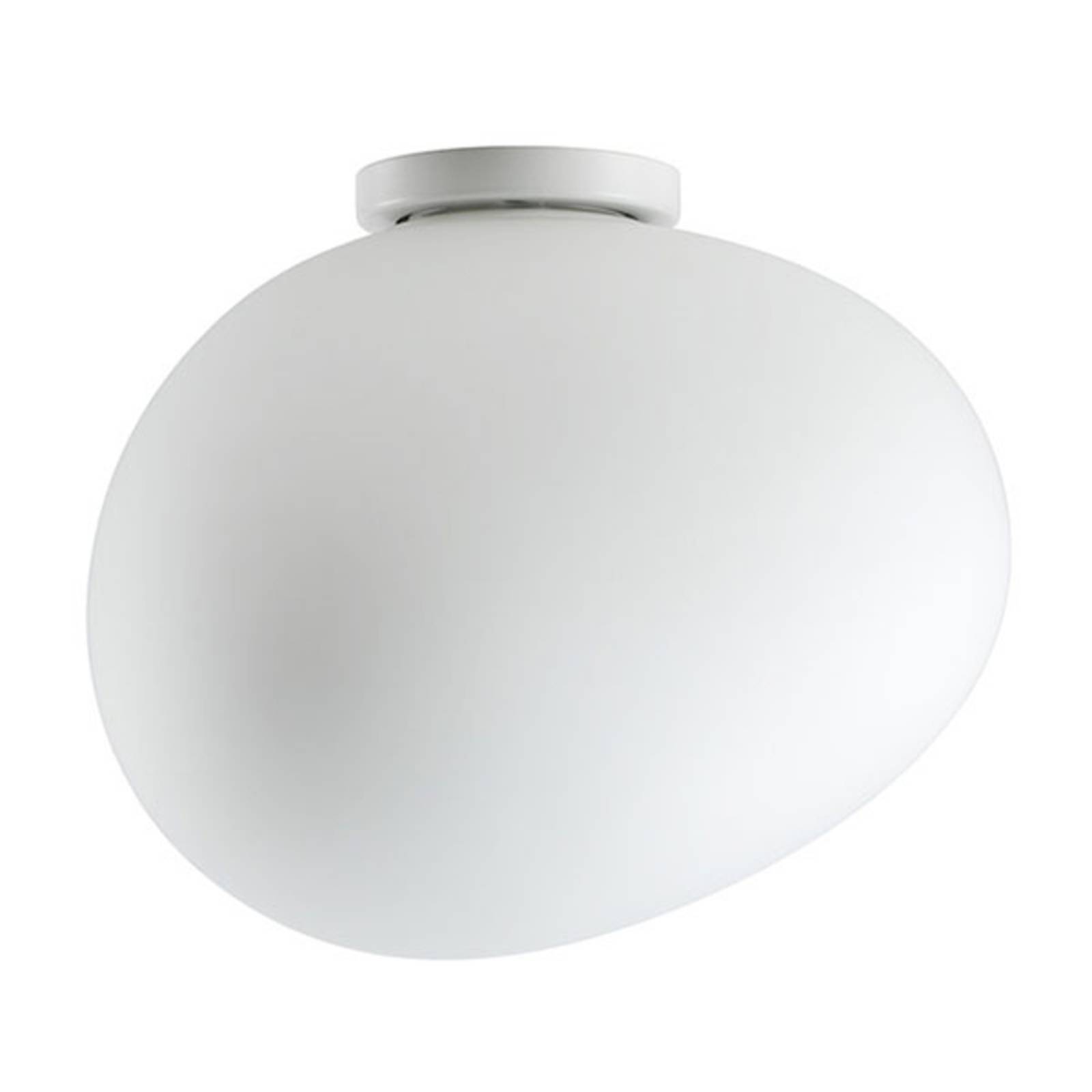 FOSCARINI Foscarini Gregg media ceiling lamp of glass, 27cm, for Living / Dining Room, handblown glass, metal, E27, 150 W, energy efficiency: A++, L: 31 cm, W: 26 cm, H: 27 cm