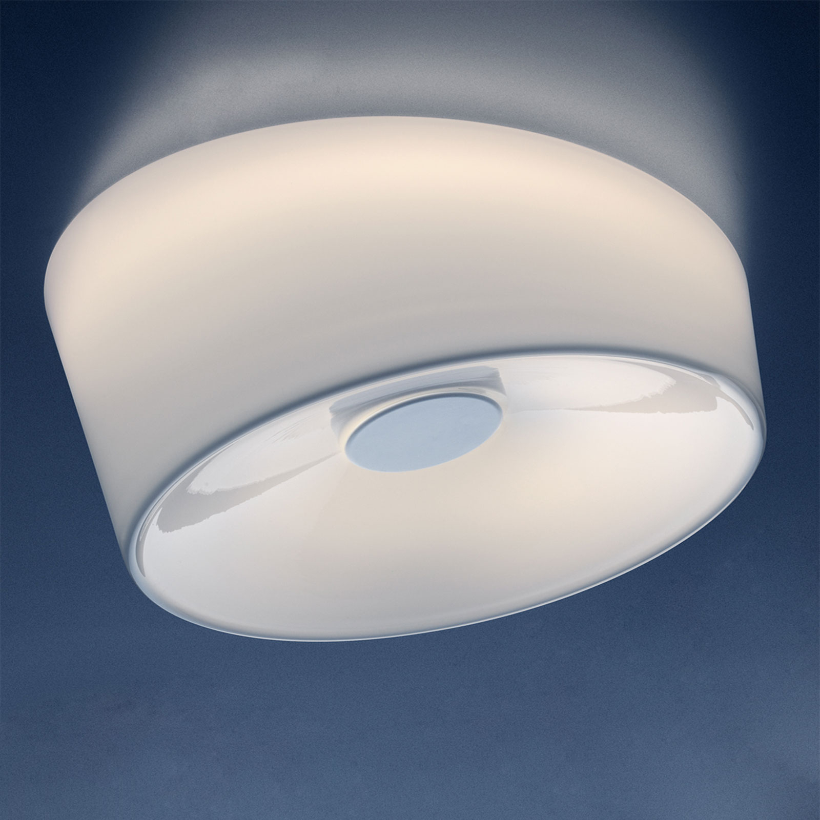 Foscarini Lumiere G9 plafondlamp, Ø 34 cm, wit