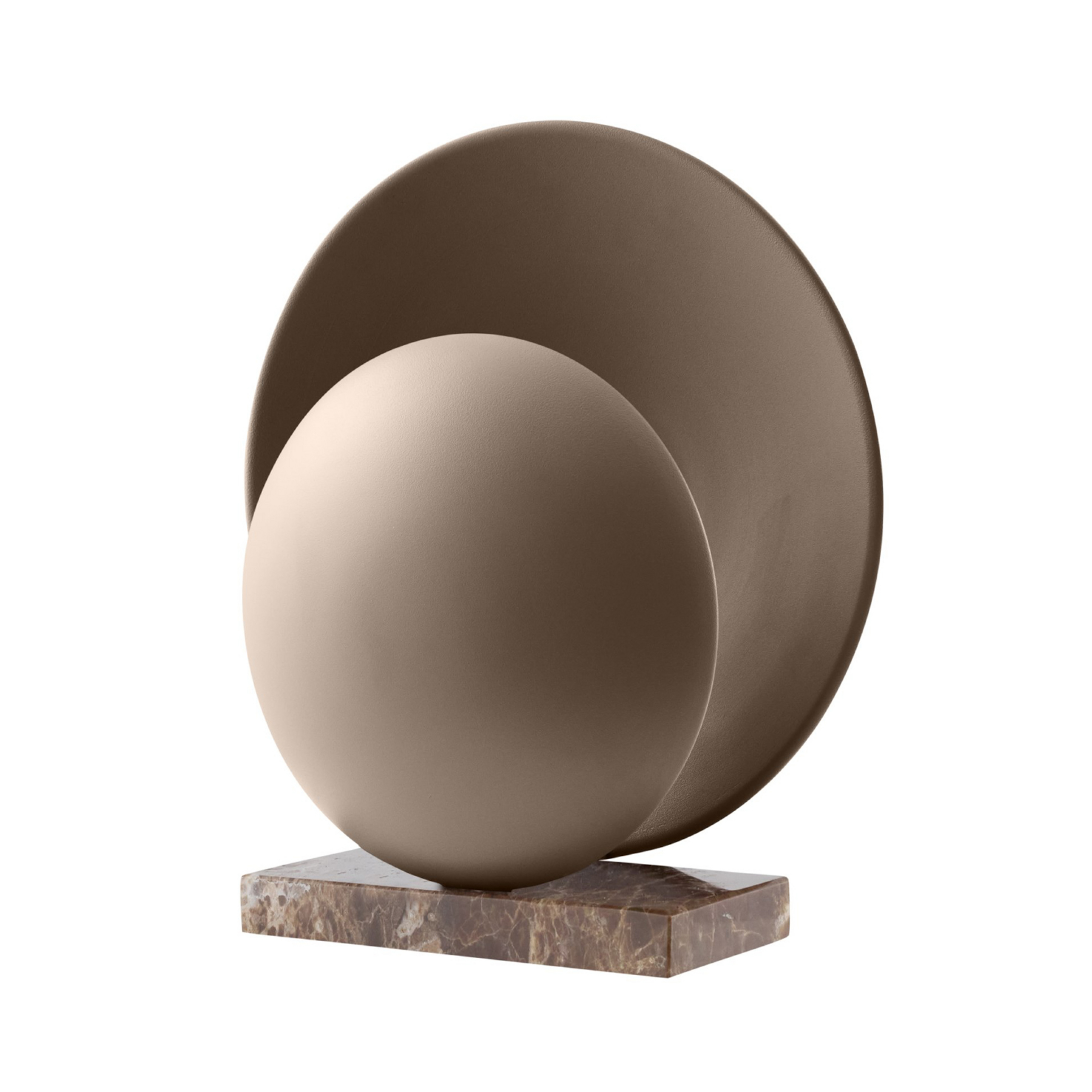 ORBIT asztali lámpa barna, magasság 32 cm, márvány talp - Globen Lighting