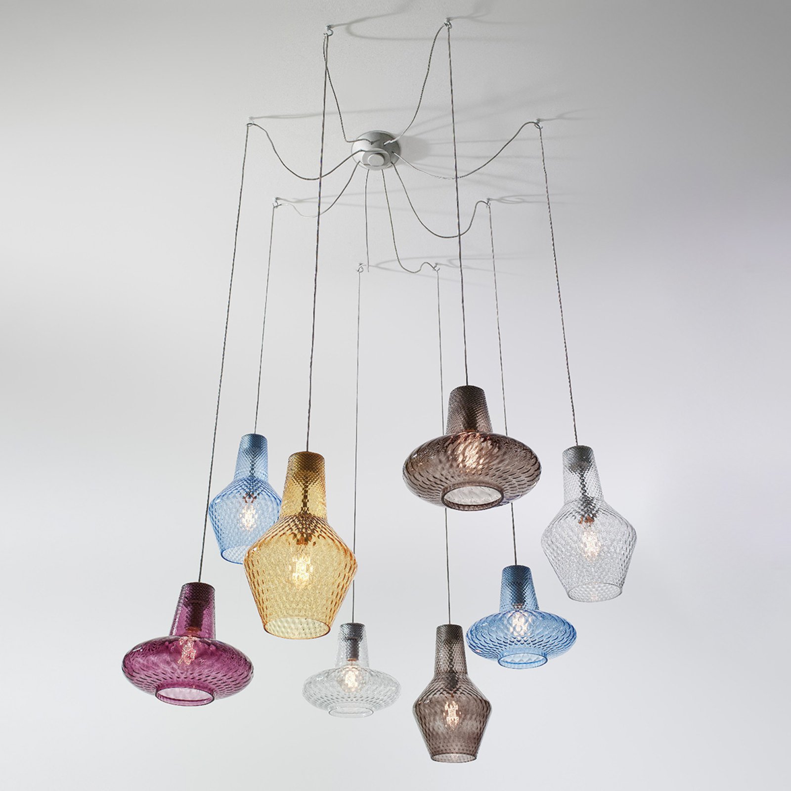 Glas hanglamp, transparant
