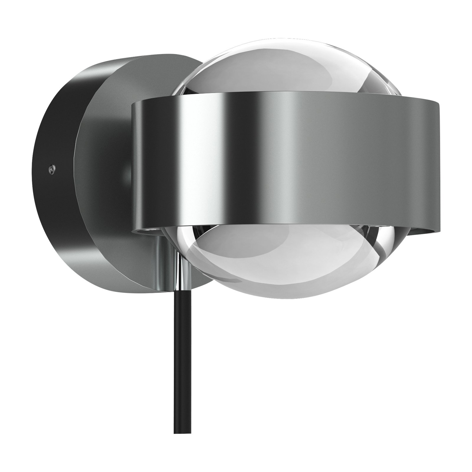 Puk Mini Wall+ LED wall lamp rotatable, clear lenses