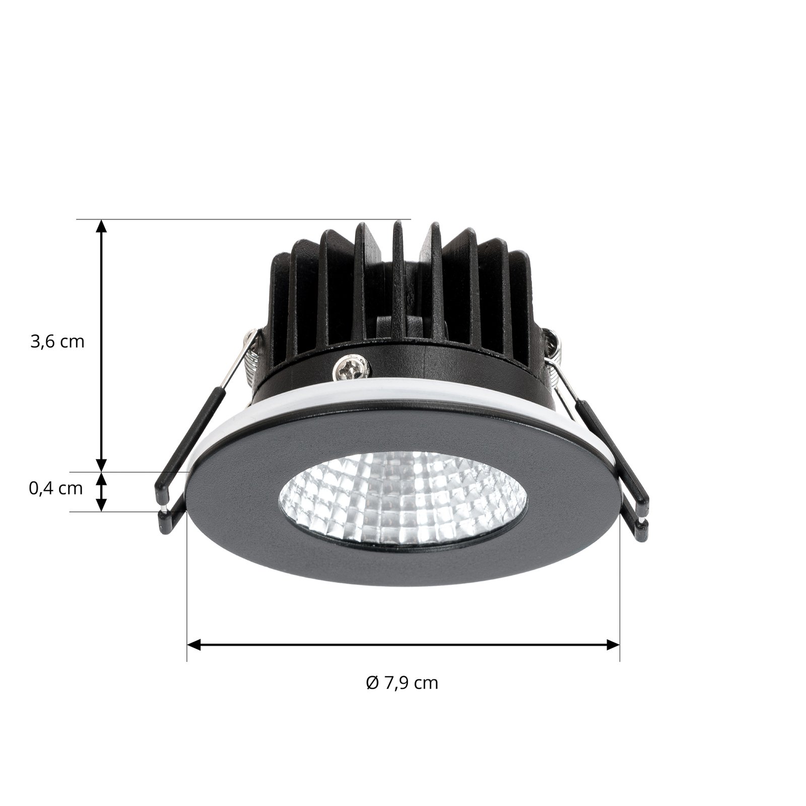 Lirin LED Wgłębienie 4000K IP65 Czarny - Arcchio
