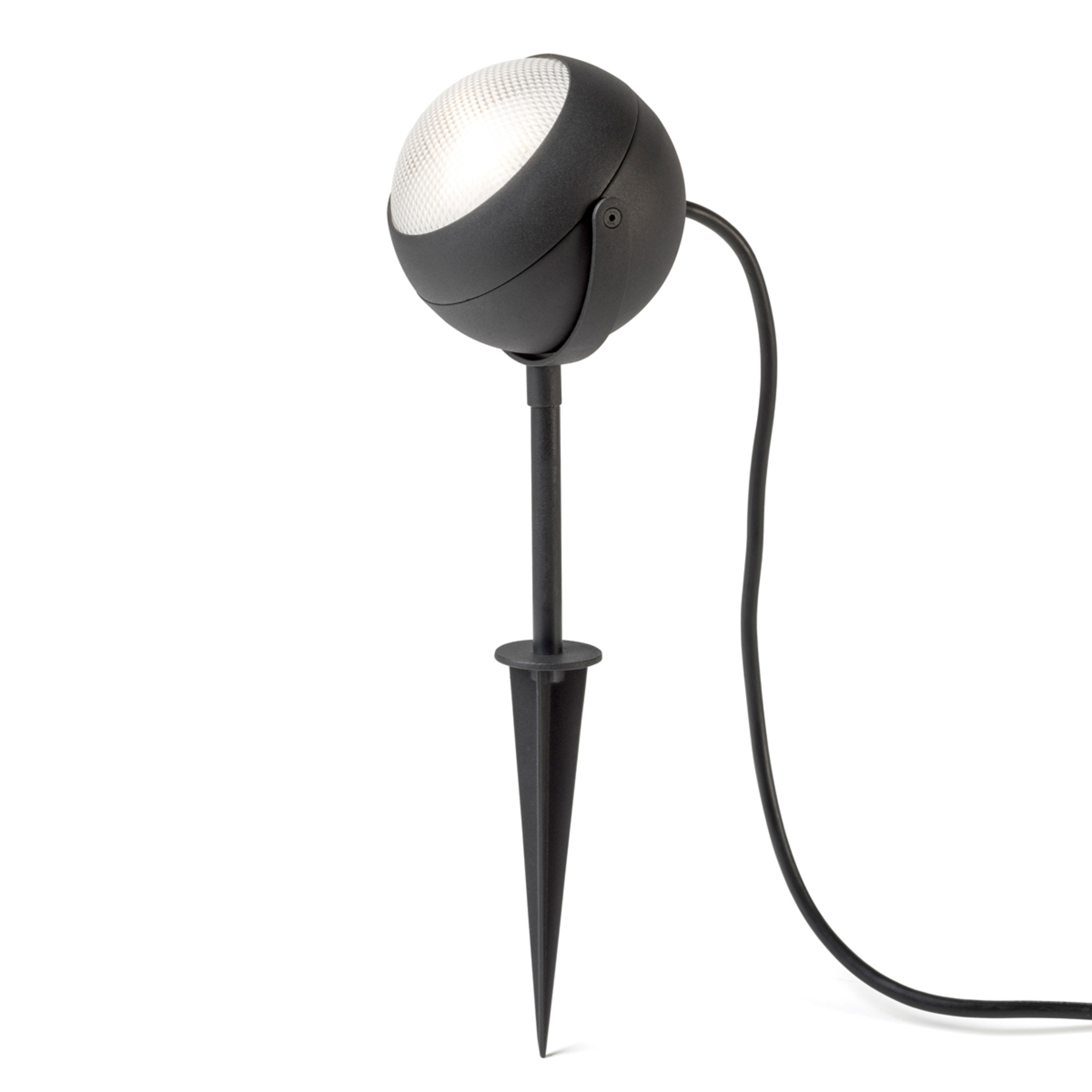 Konstmide Lecce LED ground spike light, black, aluminium, acrylic, 4 W, energy efficiency: A, H: 40 cm