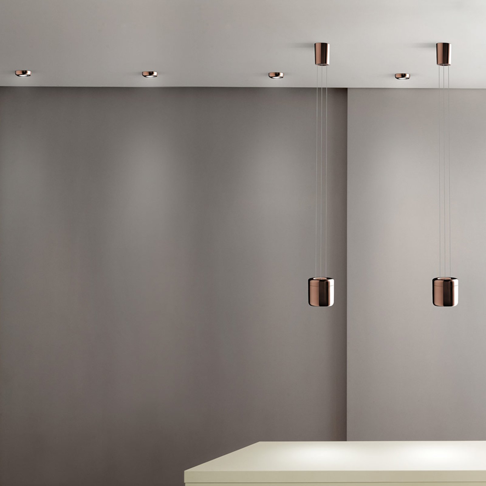 Cavity LED Recessed Plafonnier L Bronze - Serien Lighting