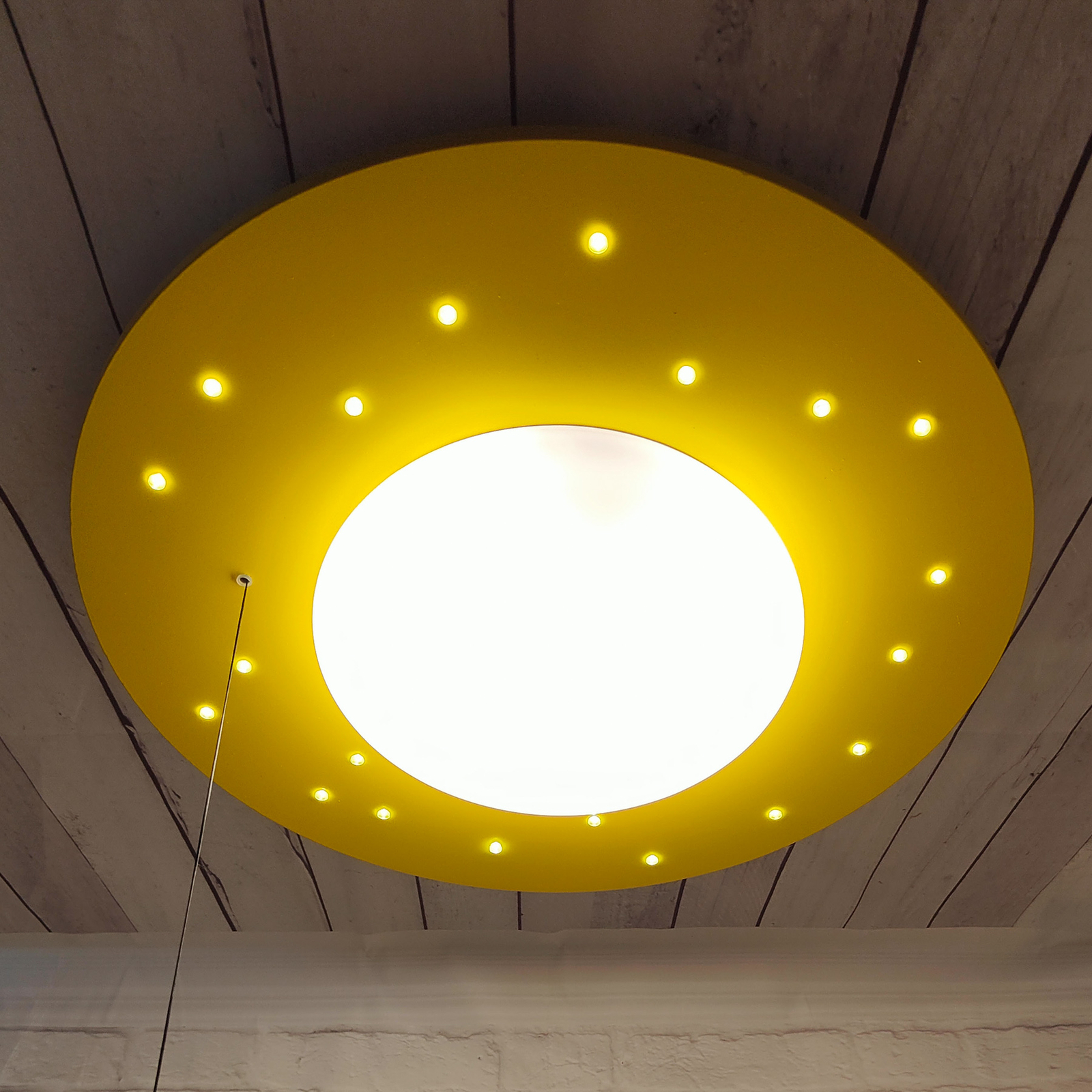 Starlight ceiling light with a starry sky, yellow