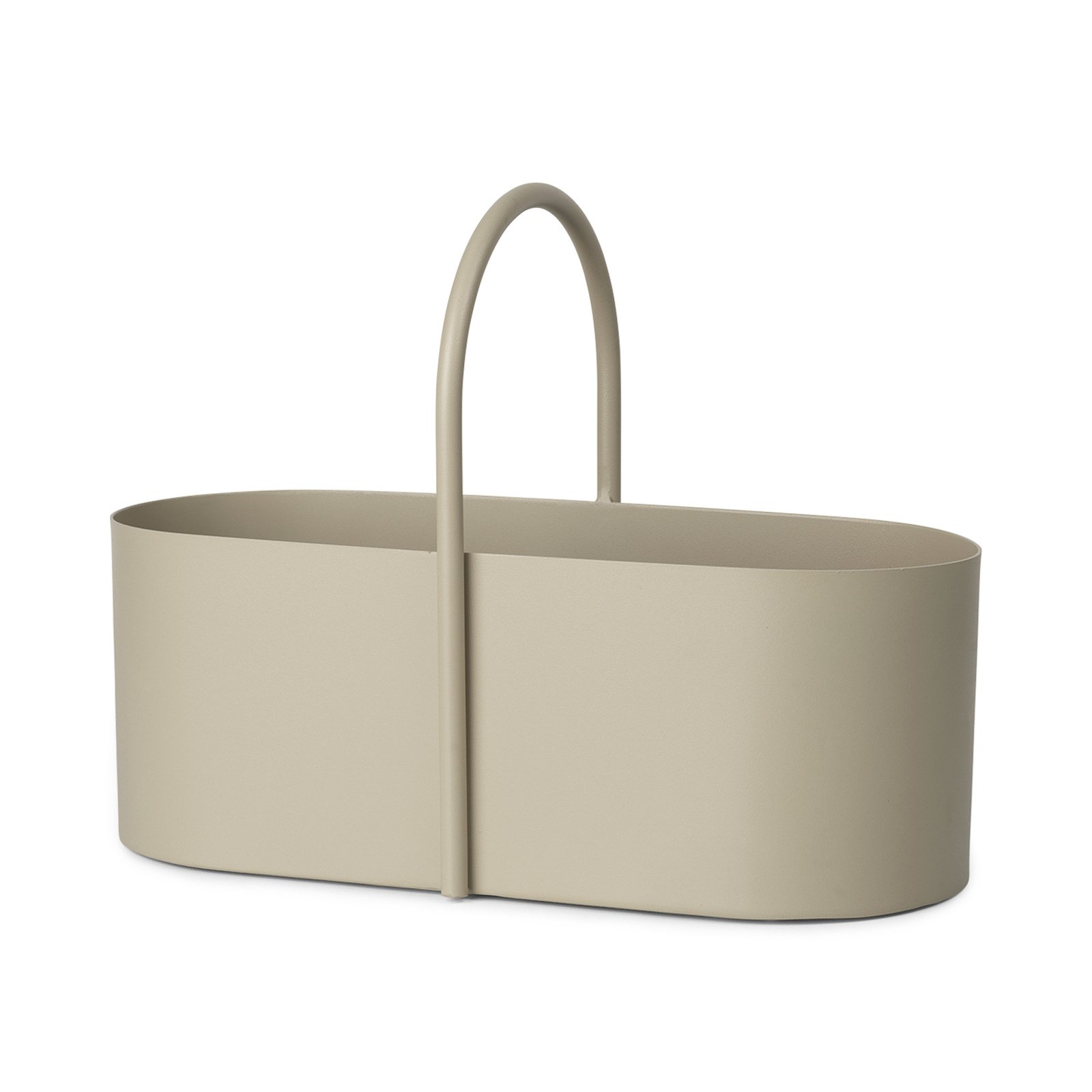 ferm LIVING Caja de herramientas Grib, beige, 35 cm ancho, hierro