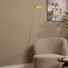 Lampa stojąca LED Lavale, ochra żółta, ściemniana, wysokość 138 cm