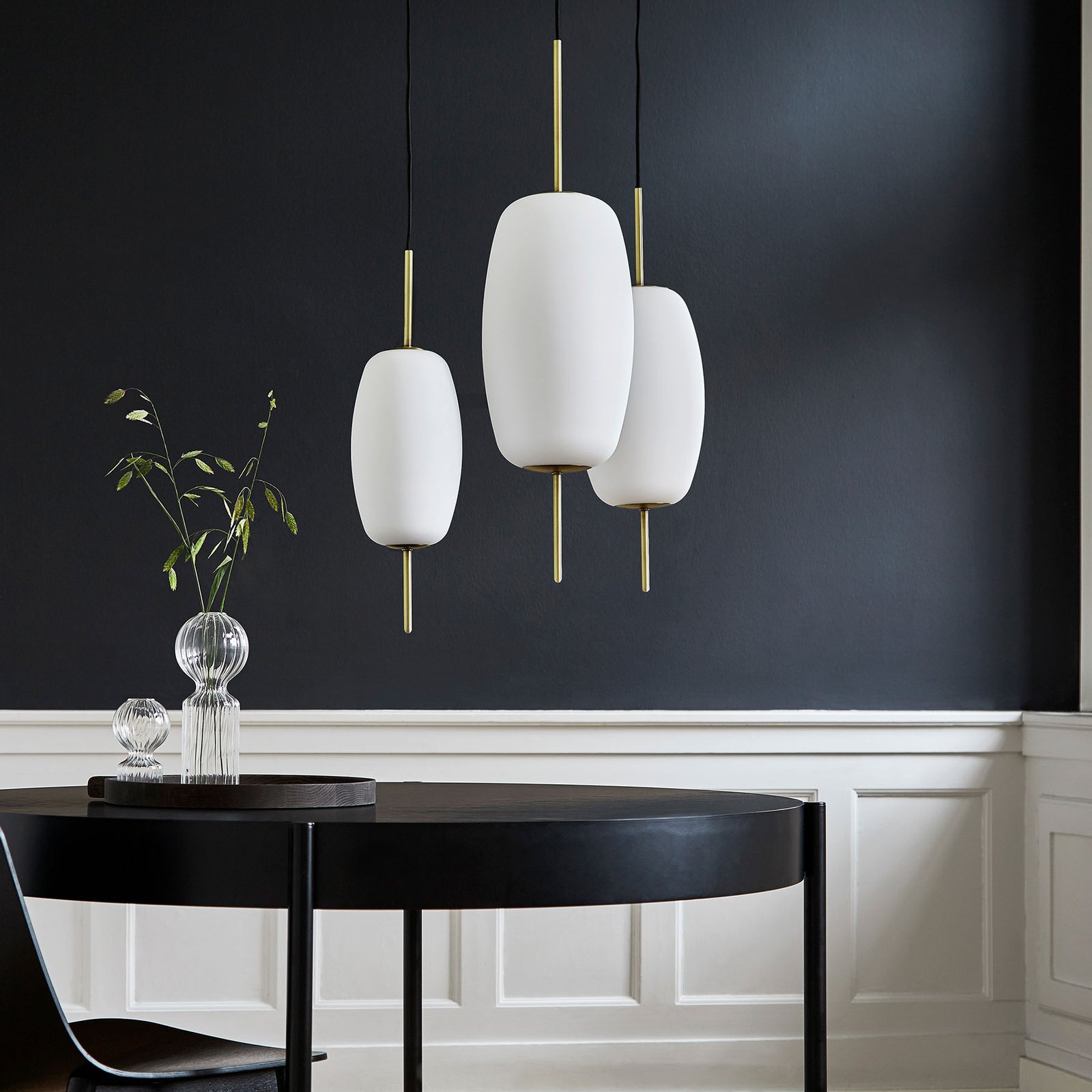 FRANDSEN Hanglamp van Silk glas, Ø 20 cm
