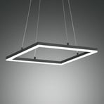 LED hanglamp Bard 42x42 cm, antraciet