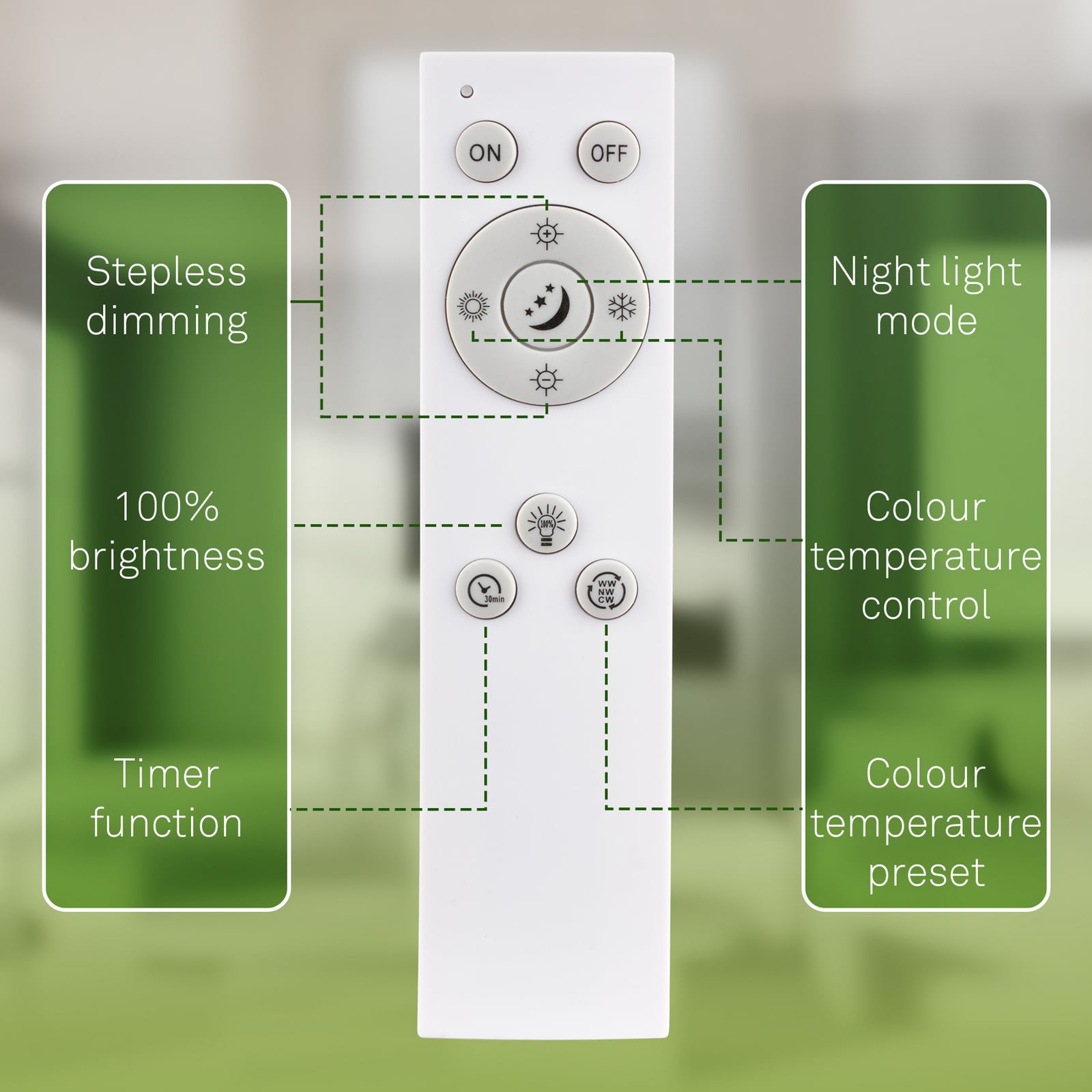 Stropné LED svetlo Star, biele, hviezdicový dekor, CCT, stmievateľné