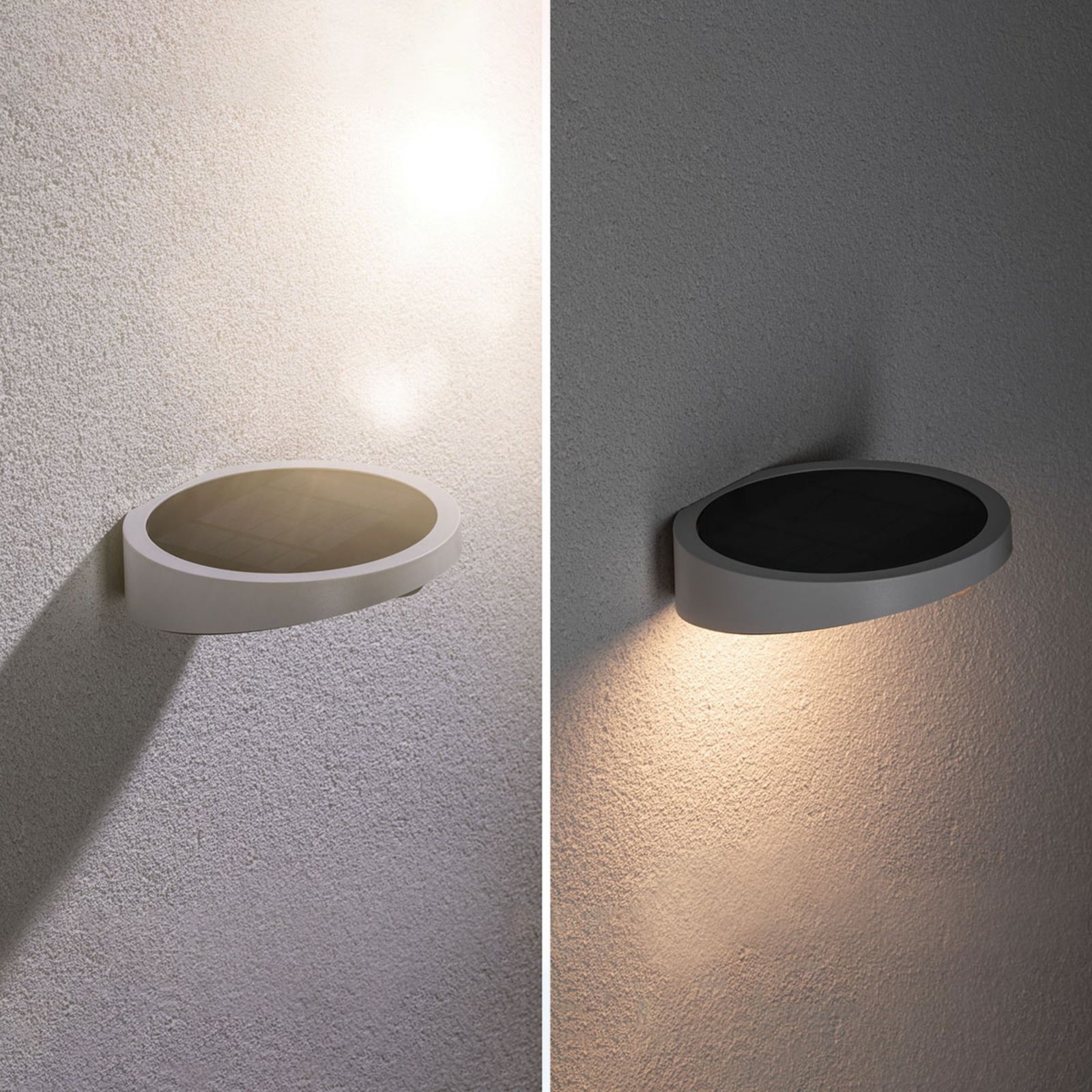 Ryse Candeeiro de Parede Exterior Solcelle com Sensor Branco - Paulmann
