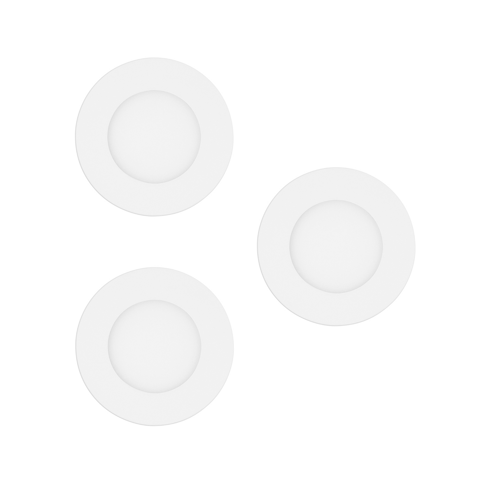EGLO connect Smart LED recessed light Fueva-Z, white, set of 3