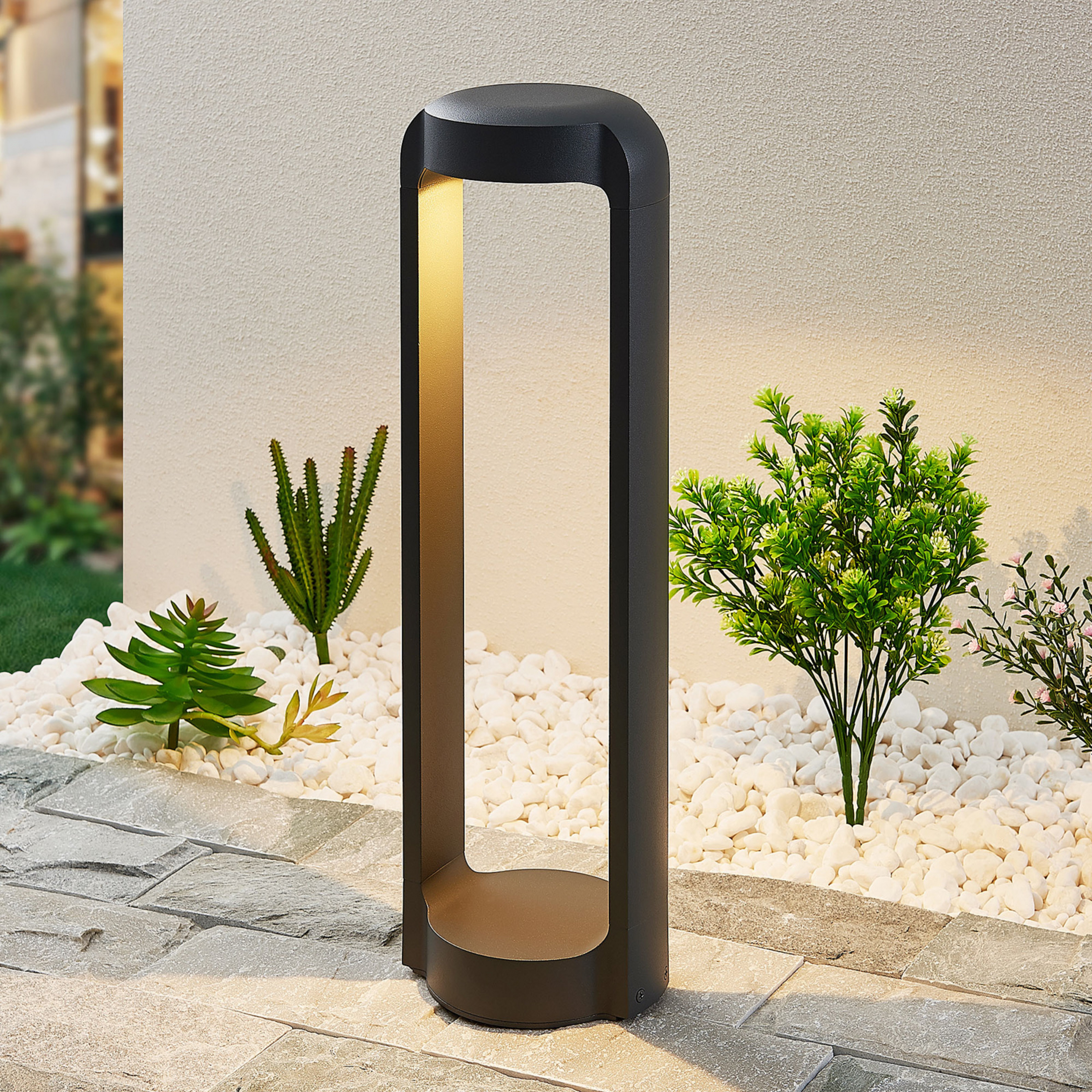 Lucande Habsa LED φωτιστικό πλίνθου, ύψος 50 cm