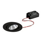 BRUMBERG LED downlight 38° round black 2,700 K