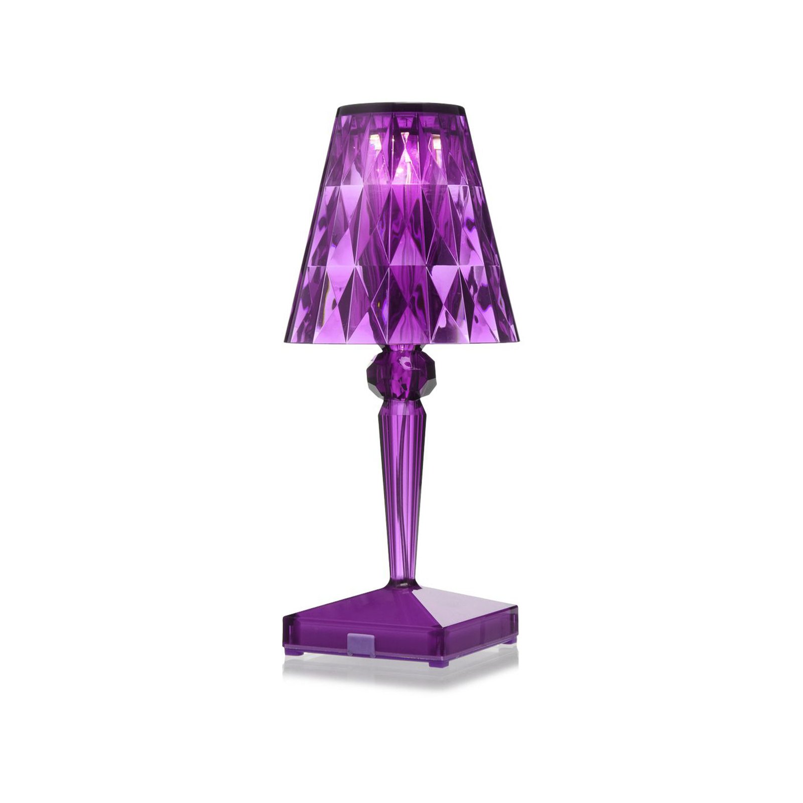 Decorative LED table lamp Battery, IP54, plum