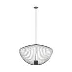 Pumpkin L pendant light, dark grey, Ø 70 cm, metal, GU10