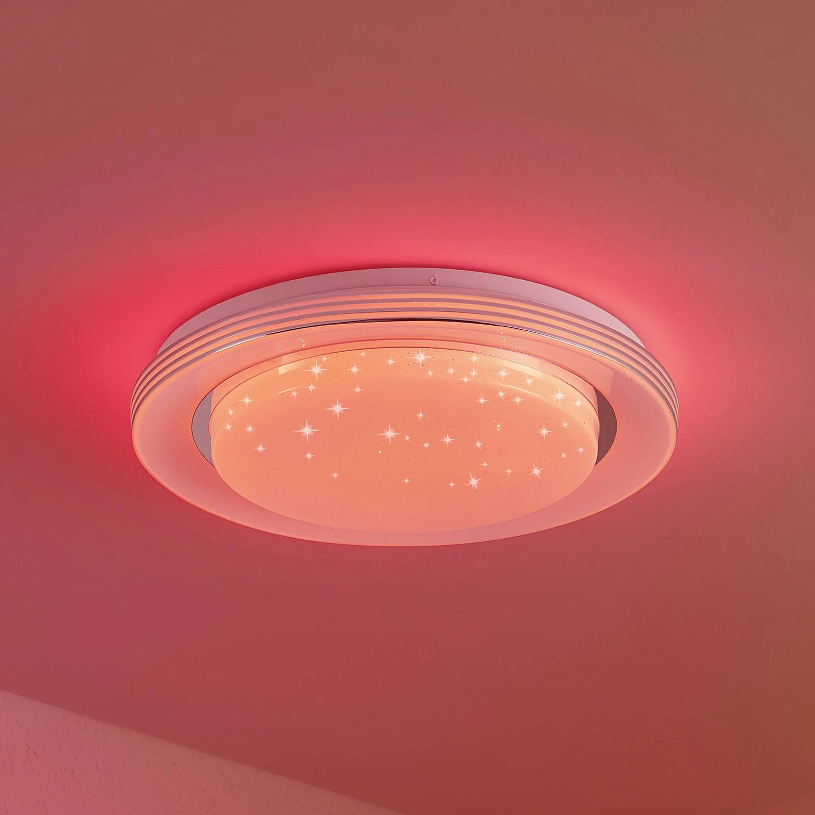 Lindby Mizuni LED-Deckenleuchte, RGBW, Smart 38 cm